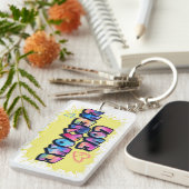 ラブエリーカラフルデザイン キーホルダー (正面右)