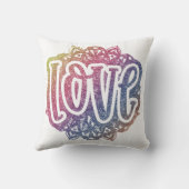 ラブエレガント引用文グリッタースパークルロマンス クッション (裏面)