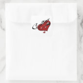 ラブエレクトリックギターハート スクエアシール (バッグ)