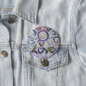 ラブエンジェルワードアートピンペンダントボタン 缶バッジ (インサイチュ)