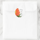 ラブエンベロープステッカーで送信 ラウンドシール (バッグ)