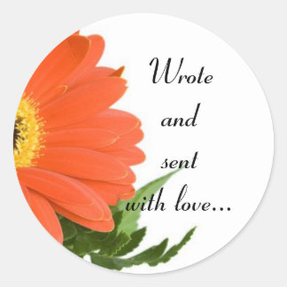 ラブエンベロープステッカーで送信 ラウンドシール