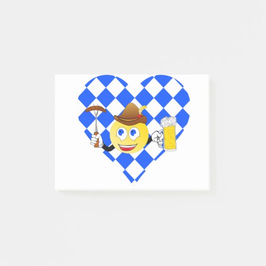 ラブオクトーバーフェスト絵文字 ポストイット (正面)