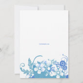 ラブオブユアライフブルーベビーシャワー招待状 招待状 (裏面)