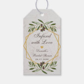 ラブオリーブ油ブライダルシャワーのお気に入り ギフトタグ (正面)