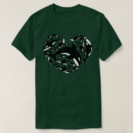ラブオルカギフトキラークジラ Tシャツ (デザイン正面)