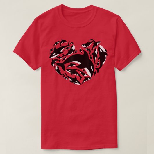 ラブオルカギフトキラークジラ Tシャツ (デザイン正面)