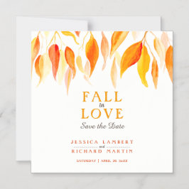 ラブオレンジの秋葉のウェディングは日付を保存する マグネット招待状