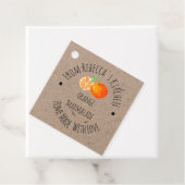 ラブオレンジマーマレードのレーベル付き手作り フェイバータグ (インサイチュ)