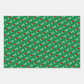 ラブオレンジラベンダーグリーン ラッピングペーパーシート (正面)