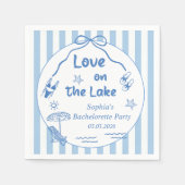 ラブオンザレイクバチェロレッテ スタンダードカクテルナプキン (正面)