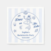 ラブオンザレイクバチェロレッテ スタンダードカクテルナプキン (正面)