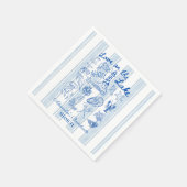 ラブオンザレイク航海のバチェロレッテ スタンダードカクテルナプキン (角)