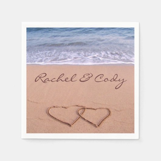 ラブオンビーチ スタンダードカクテルナプキン (正面)