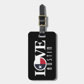 ラブオースティンテキサス州 ラゲッジタグ (正面縦)