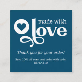 ラブオーダーパーソナライズされたで作るサンキュースクエア スクエア名刺