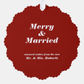 ラブオーバーレイカスタムの写真と名前 オーナメントカード (裏面)