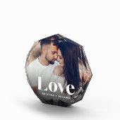 ラブオーバーレイパーソナライズされたフォトブロック フォトブロック (右)