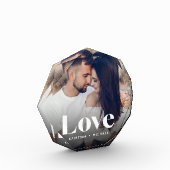 ラブオーバーレイパーソナライズされたフォトブロック フォトブロック (左)