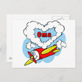 ラブオーマキッズ飛行機 ポストカード (正面/裏面)