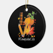 ラブカウンセラー生命紅葉秋シーズンポンプ セラミックオーナメント (左)