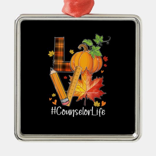 ラブカウンセラー生命紅葉秋シーズンポンプ メタルオーナメント (正面)