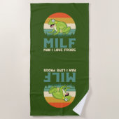 ラブカエルビーチタオル ビーチタオル (正面)