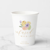ラブカクテルシトラスフルーツ&花模様 紙コップ (正面)