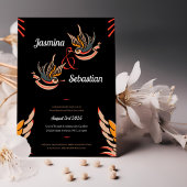 ラブカスタマイズススワローズタトゥーロカビリー結婚ズ 招待状