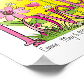 ラブカスタマイズバグ女性バグ女の子ルームウォールアート ポスター (角)