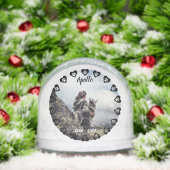 ラブカスタマイズ可能なフォトペット記念碑の足跡 (クリスマス)