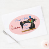 ラブカスタマー製品ラベルで手作り 楕円形シール (封筒)