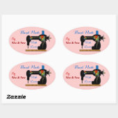 ラブカスタマー製品ラベルで手作り 楕円形シール (シート)