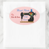 ラブカスタマー製品ラベルで手作り 楕円形シール (バッグ)