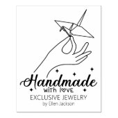 ラブカスタムビジネス大型ハンドメイド ラバースタンプ (インプリント)