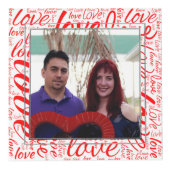 ラブカスタムワードアート |バレンタクラシックイン赤白 フォトキューブ (右)