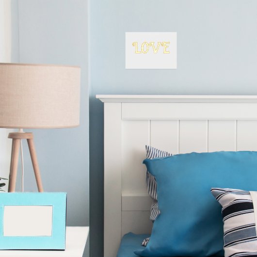 ラブカスタム文字引用文結婚の誕生日ギフトデコール 箔ポスター (インサイチュ (寝室))