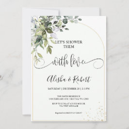 ラブカップルでシャワーを浴びようシャワー招待状 シーズンカード