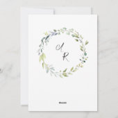 ラブカップルでシャワーを浴びようシャワー招待状 シーズンカード (裏面)