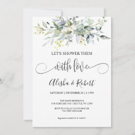 ラブカップルでシャワーを浴びようシャワー招待状 シーズンカード