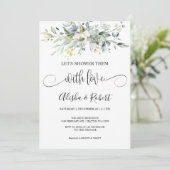 ラブカップルでシャワーを浴びようシャワー招待状 シーズンカード (スタンド正面)