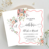 ラブカップルでシャワーを浴びようシャワー招待状 招待状