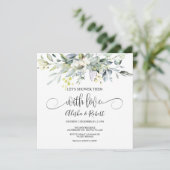 ラブカップルでシャワーを浴びようシャワー招待状 招待状 (スタンド正面)