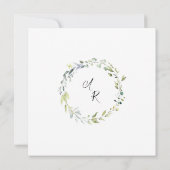 ラブカップルでシャワーを浴びようシャワー招待状 招待状 (裏面)