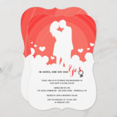 ラブカップルの招待状 招待状 (正面/裏面)