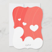 ラブカップルの招待状 招待状 (裏面)