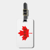 ラブカナダ赤いカエデの葉の旅行荷物タグ ラゲッジタグ (正面縦)