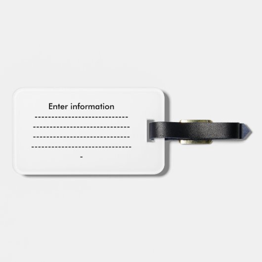 ラブカナダ赤いカエデの葉の旅行荷物タグ ラゲッジタグ (裏面横)