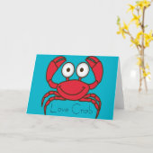 ラブカニグリーティングカード カード (黄色い花)