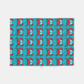 ラブカニ フリースブランケット (正面(横))